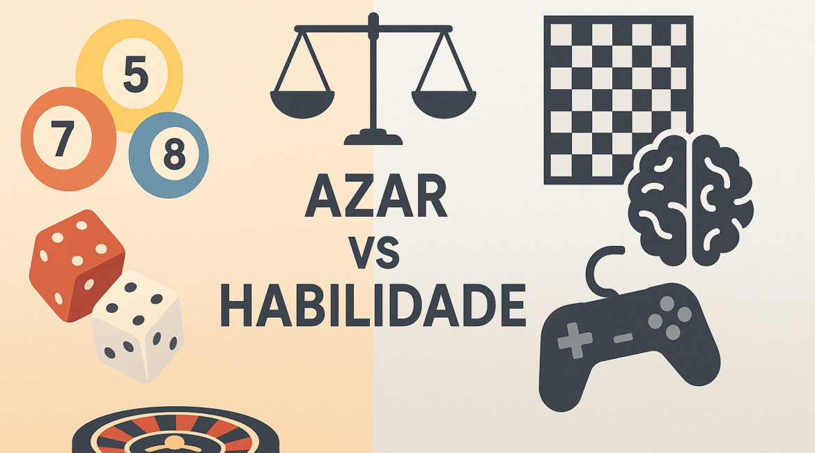 Diferença entre jogos de azar e jogos de habilidade