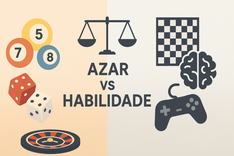 Diferença entre jogos de azar e jogos de habilidade