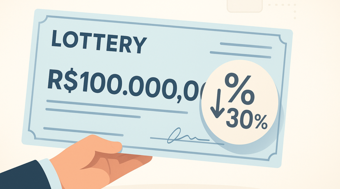 Imposto sobre prêmio de loteria: quanto é descontado