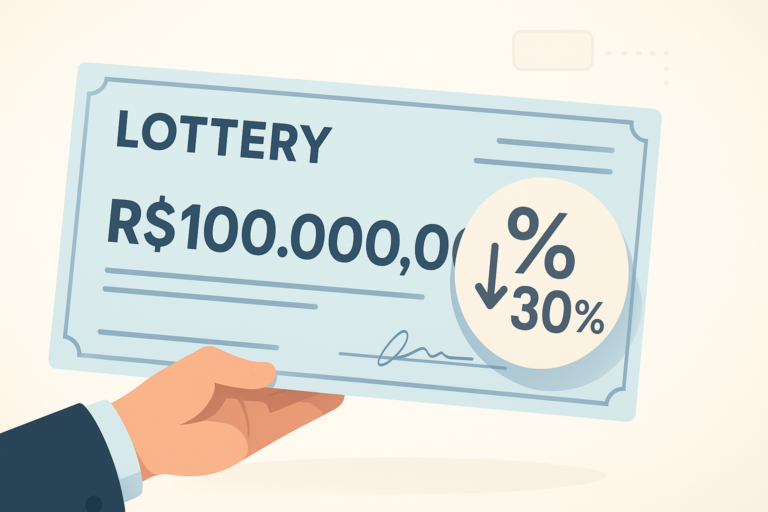 Imposto sobre prêmio de loteria: quanto é descontado